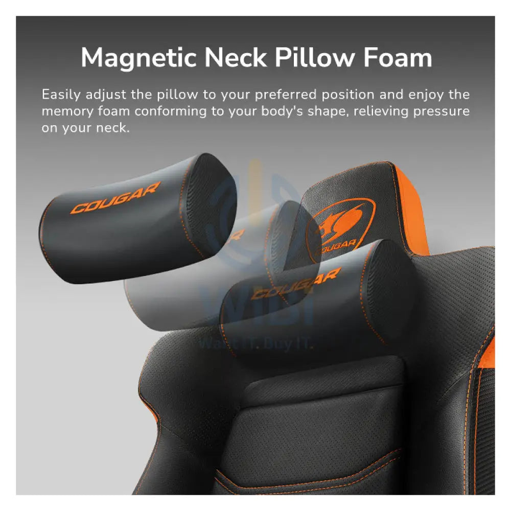 Cougar Armor Evo Gaming Chair - Breathable PVC Leather / 4D / Orange Accessories > Chairs > Gaming Zone