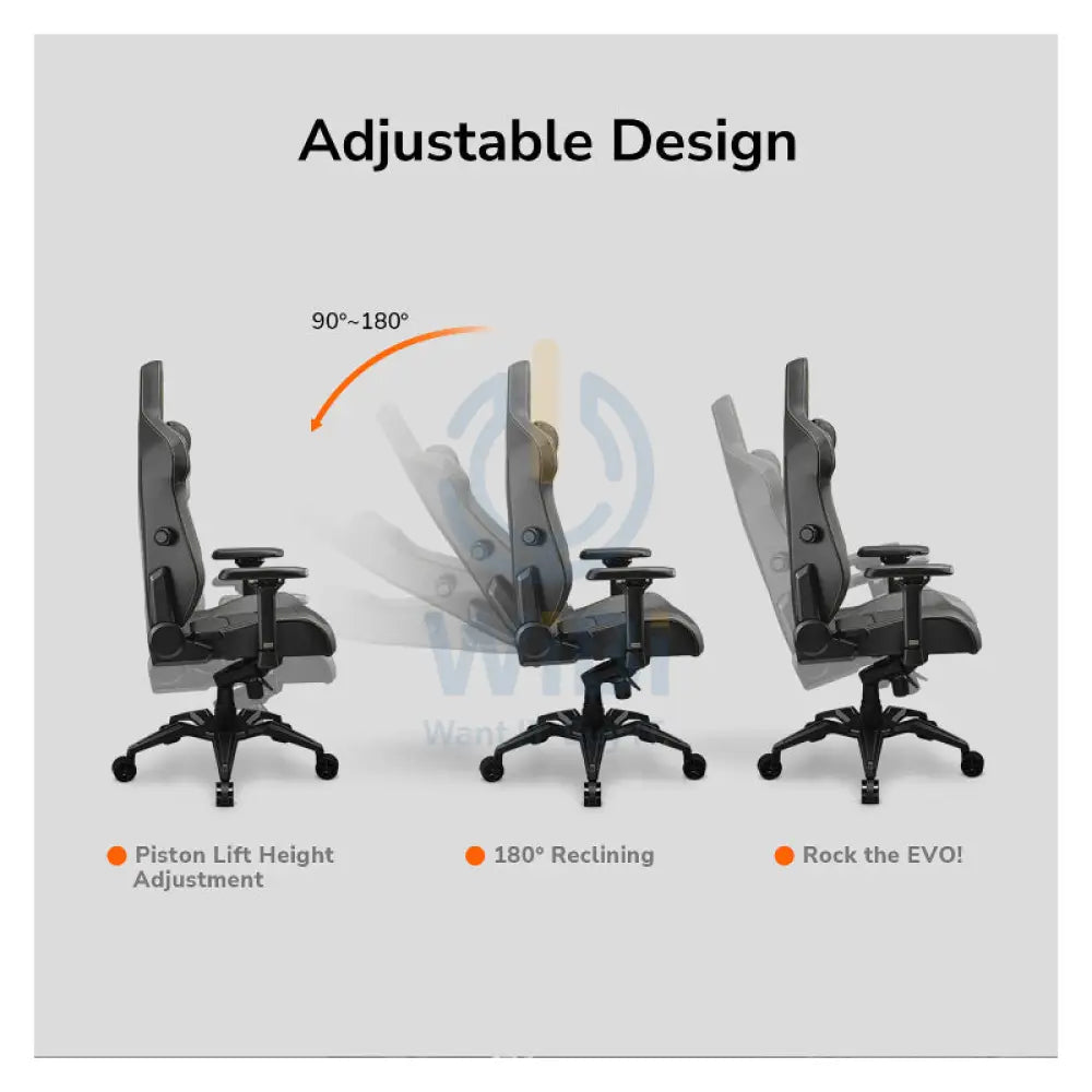 Cougar Armor Evo Gaming Chair - Breathable PVC Leather / 4D / Orange Accessories > Chairs > Gaming Zone