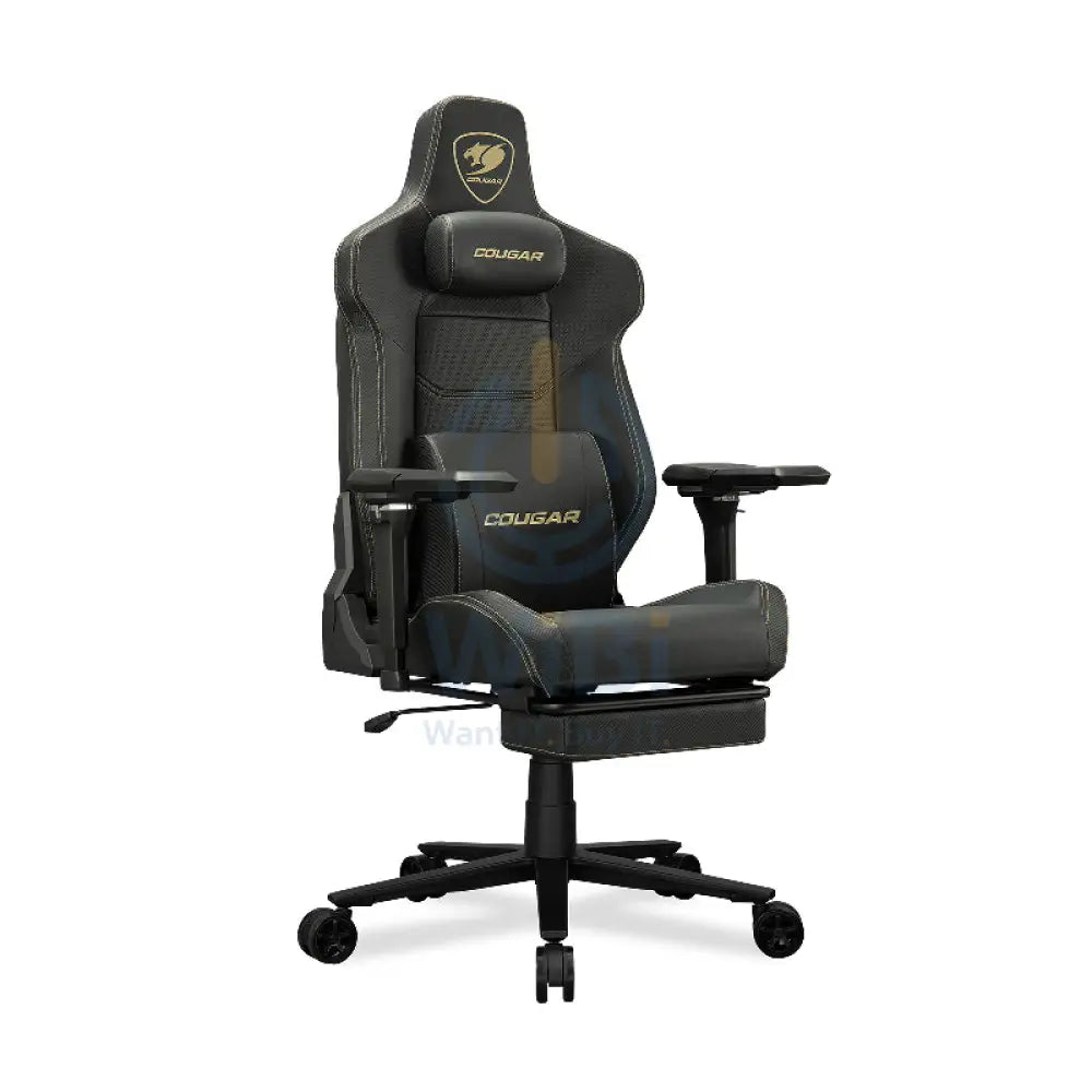 Cougar Armor Evo M Gaming Chair - Breathable Premium PVC Leather / 5D / Black/Gold Accessories > Chairs > Gaming Zone