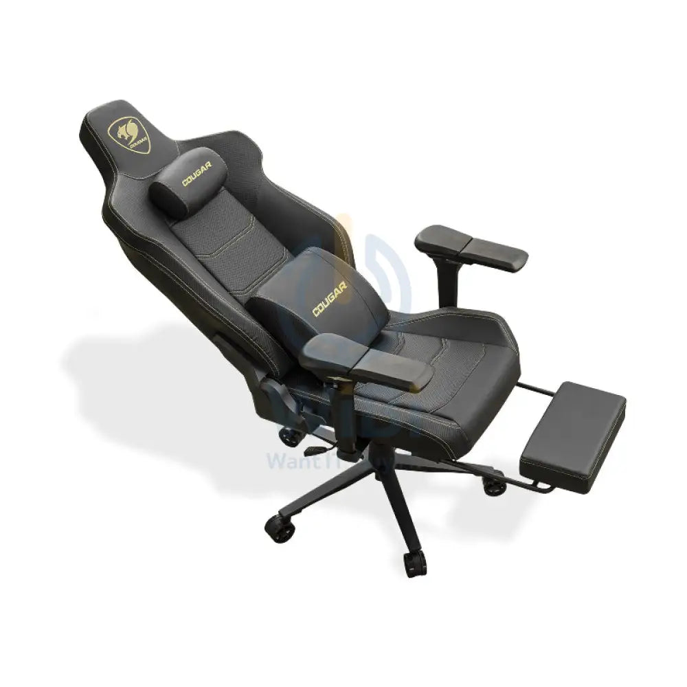 Cougar Armor Evo M Gaming Chair - Breathable Premium PVC Leather / 5D / Black/Gold Accessories > Chairs > Gaming Zone