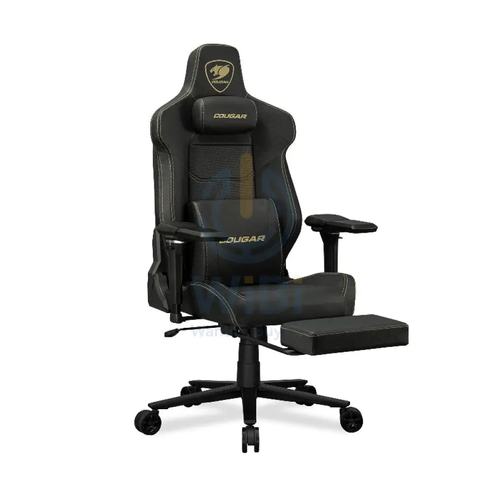 Cougar Armor Evo M Gaming Chair - Breathable Premium PVC Leather / 5D / Black/Gold Accessories > Chairs > Gaming Zone