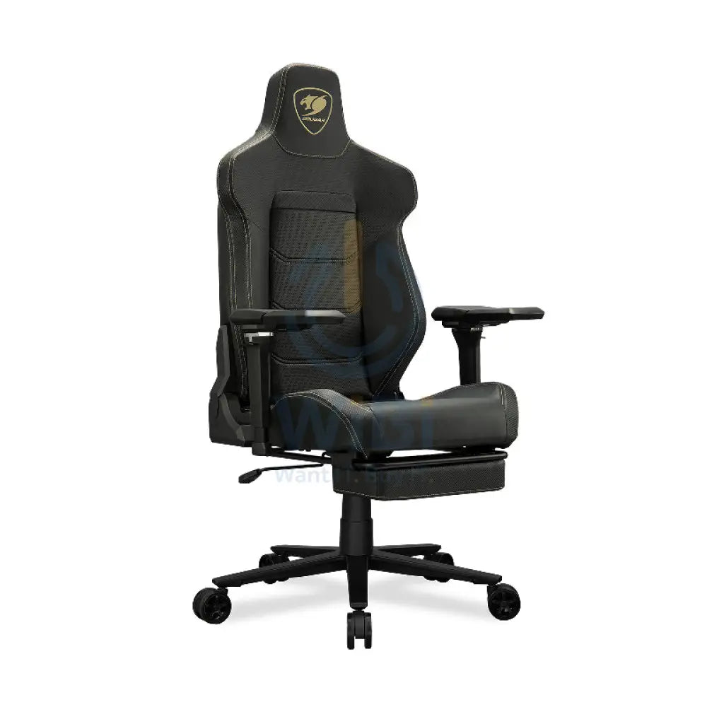 Cougar Armor Evo M Gaming Chair - Breathable Premium PVC Leather / 5D / Black/Gold Accessories > Chairs > Gaming Zone