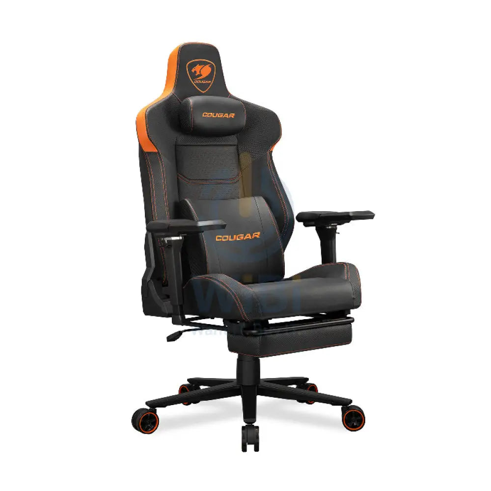 Cougar Armor Evo M Gaming Chair - Breathable Premium PVC Leather / 5D / Black/Orange Accessories > Chairs > Gaming Zone