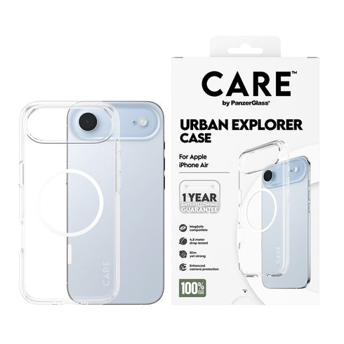 PanzerGlass Flagship Transparent Urban Explorer MagSafe Case For iPhone Air - White