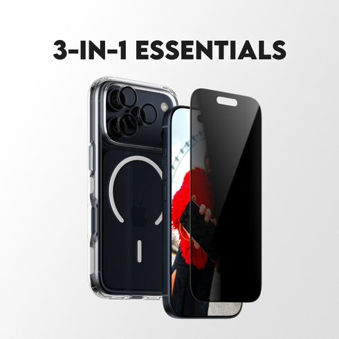 PanzerGlass® 3-in-1 Flagship Privacy Bundle For iPhone 17 Pro Max - Privacy