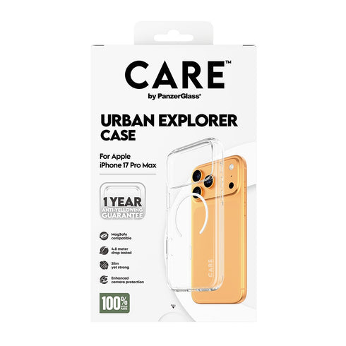 PanzerGlass Flagship Transparent Urban Explorer MagSafe Case For iPhone 17 Pro Max - White