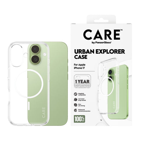 PanzerGlass Flagship Transparent Urban Explorer MagSafe Case For iPhone 17 - White