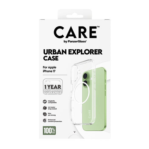 PanzerGlass Flagship Transparent Urban Explorer MagSafe Case For iPhone 17 - White