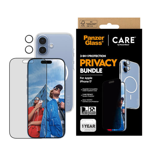 PanzerGlass® 3-in-1 Flagship Privacy Bundle For iPhone 17 - Privacy