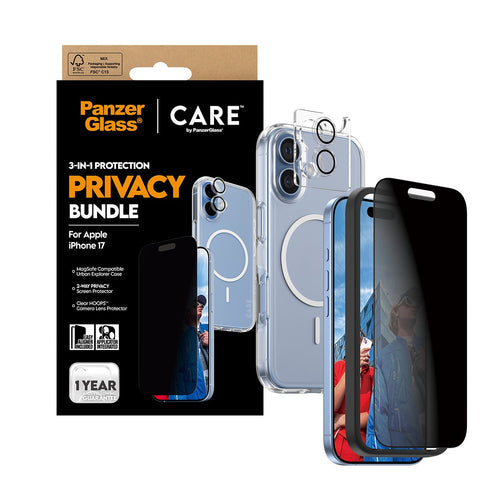 PanzerGlass® 3-in-1 Flagship Privacy Bundle For iPhone 17 - Privacy