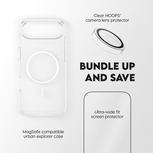PanzerGlass® 3-in-1 Flagship Combat Bundle For iPhone Air - Clear