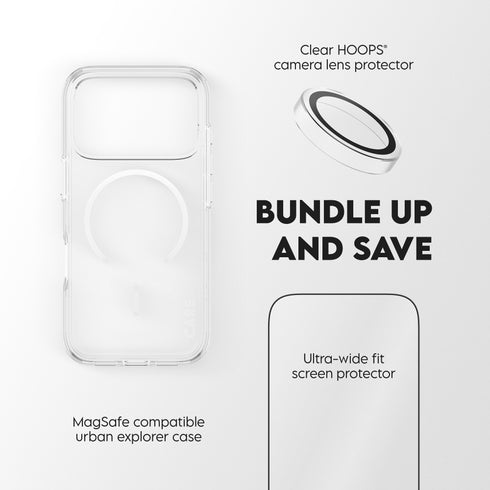 PanzerGlass® 3-in-1 Flagship Combat Bundle For iPhone 17 Pro - Clear