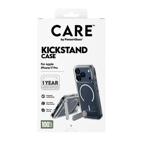 PanzerGlass® Feature Kickstand & MagSafe Transparent Case For iPhone 17 Pro - Clear