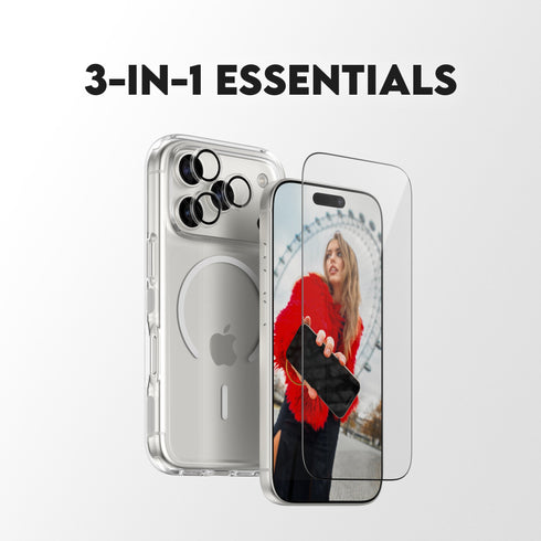 PanzerGlass® 3-in-1 Flagship Combat Bundle For iPhone 17 Pro Max - Clear