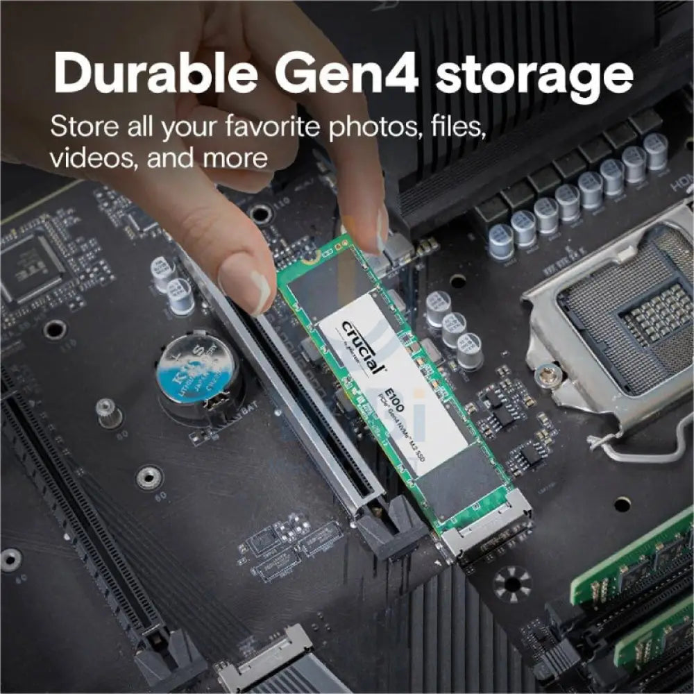 Crucial E100 - 1TB / M.2 2280 / 5000 MB/s / PCIe 4.0 - SSD (Solid State Drive) Storage > Solid State Drive
