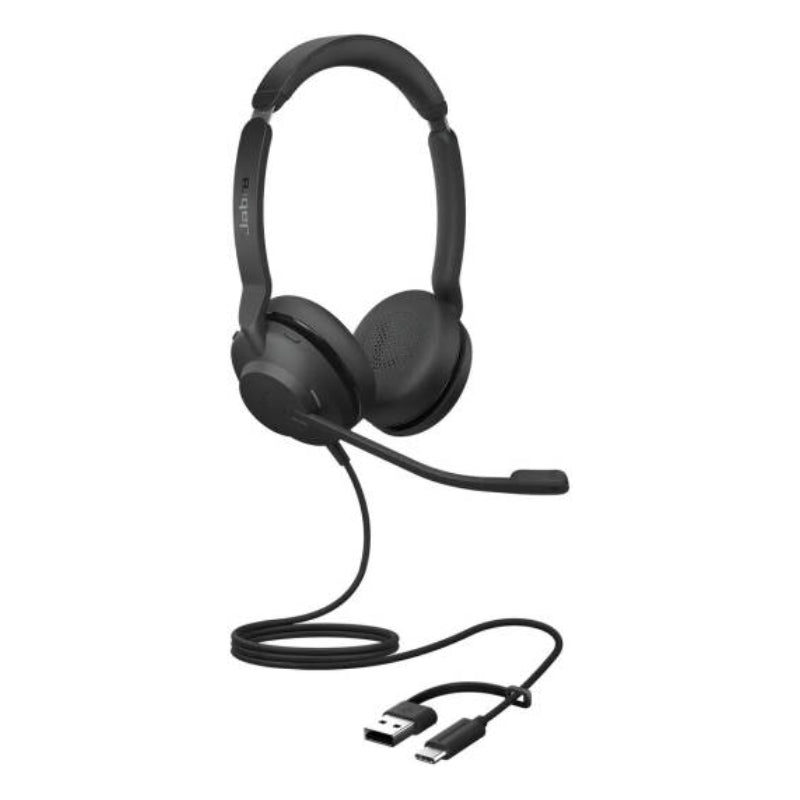 Jabra Evolve2 30 SE UC Stereo Headphone - Wired / USB-C/A / Black