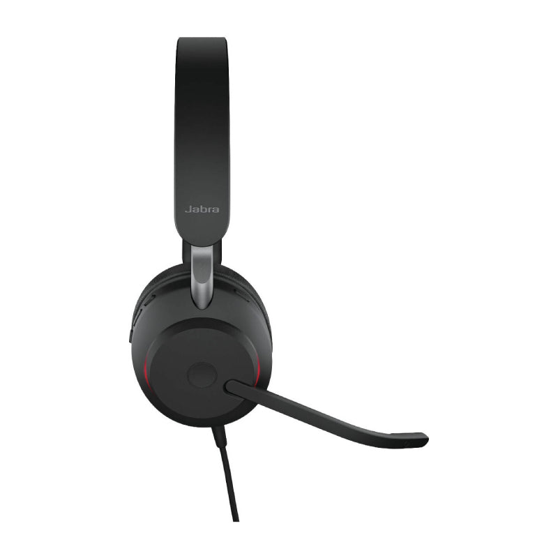 Jabra Evolve2 40 SE UC Stereo Headphone - Wired / USB-C/A / Black