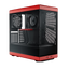 HYTE Y40 Panoramic Tempered Glass With Two 120mm fans, PCI-E 4.0 Vertical Mount included ATX Mid Tower Case - Black/Red