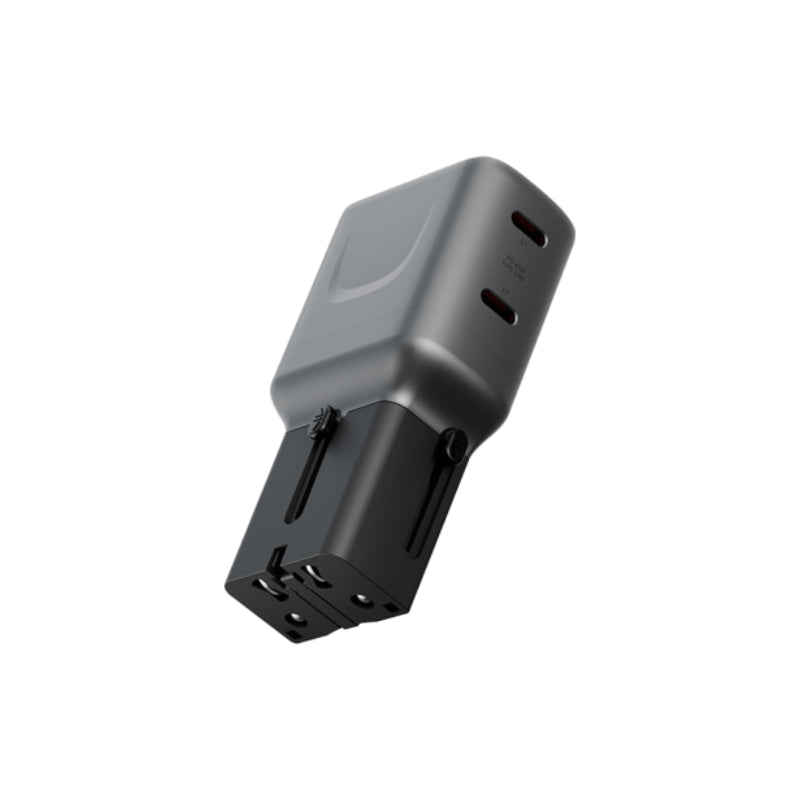 Energea Travelgo Adapter 65 - 65W / USB-C / Gunmetal