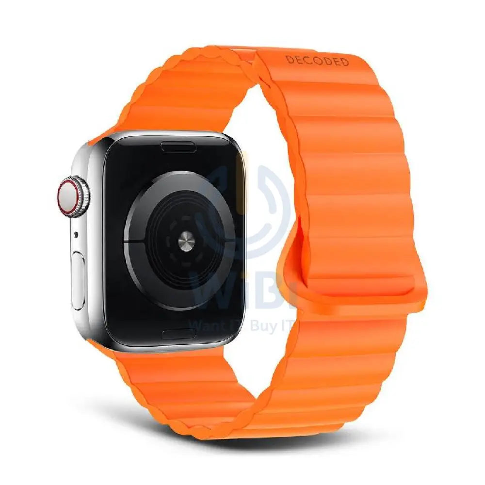 Decoded Apple Watch 49/45/44/42 mm Gen 1-10-SE Silicone Magnet Traction Loop Strap Lite - Apricot Accessories > Smart