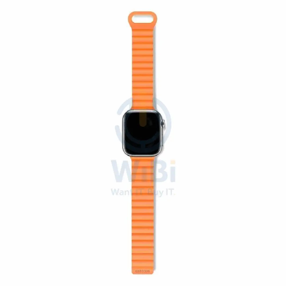 Decoded Apple Watch 49/45/44/42 mm Gen 1-10-SE Silicone Magnet Traction Loop Strap Lite - Apricot Accessories > Smart