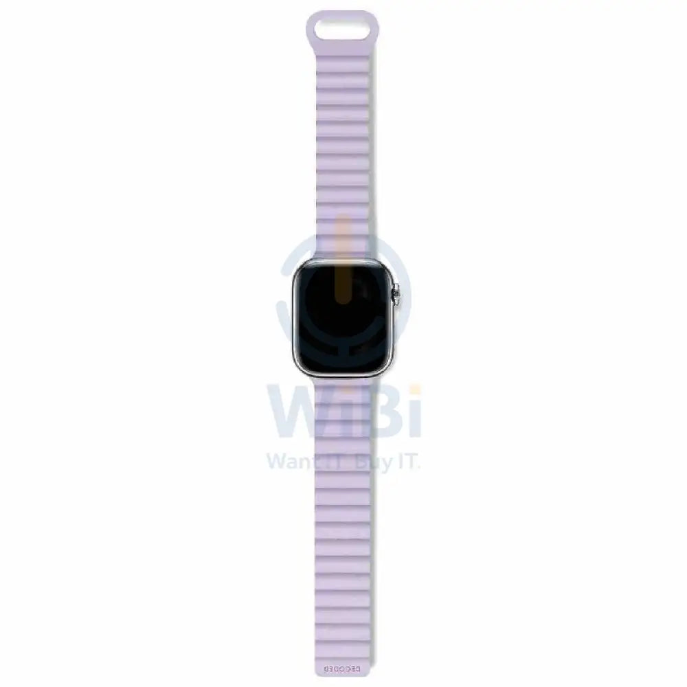 Decoded Apple Watch 49/45/44/42 mm Gen 1-10-SE Silicone Magnet Traction Loop Strap Lite - Lavender Accessories > Smart