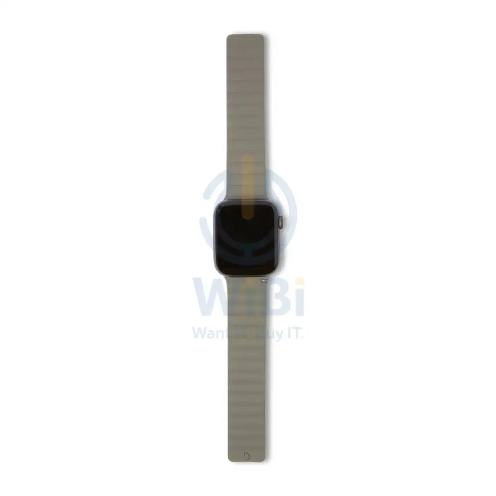 Decoded Apple Watch 49/45/44/42 mm Series 1-8/SE/Ultra Silicone Magnet Traction Strap Lite - Olive Accessories > Smart