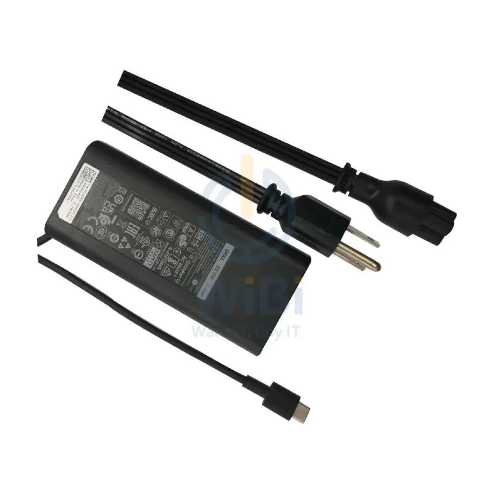 Dell 02WDR5 Laptop Charger AC Adapter with Power Cord Cable 65W / USB C / Black / 3 Month Warranty Accessories > Power