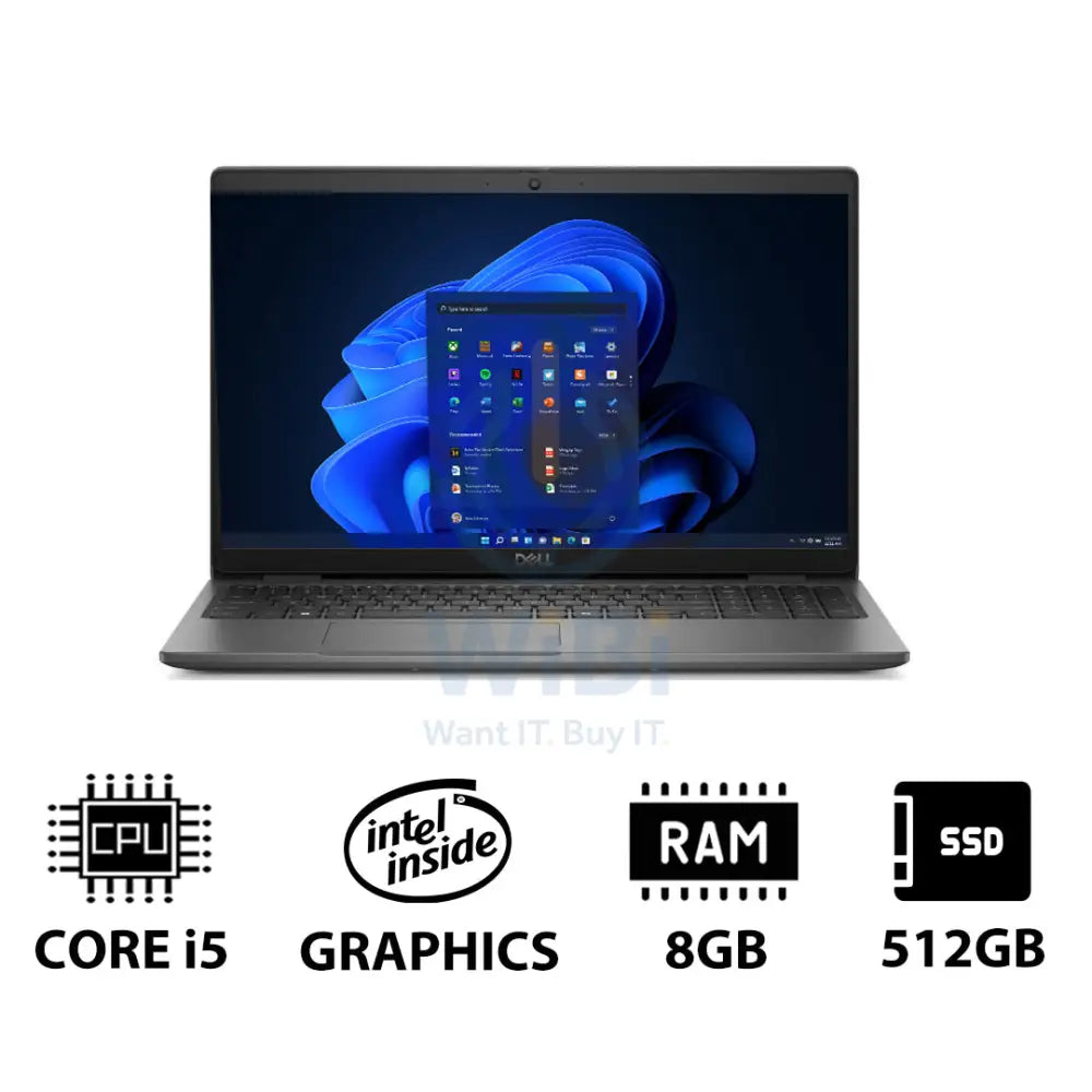 Dell Latitude 3550 - 15.6’’ FHD / i5 / 8GB / 512GB (NVMe M.2 SSD) / Win 11 Pro / 1YW - Laptop Laptops