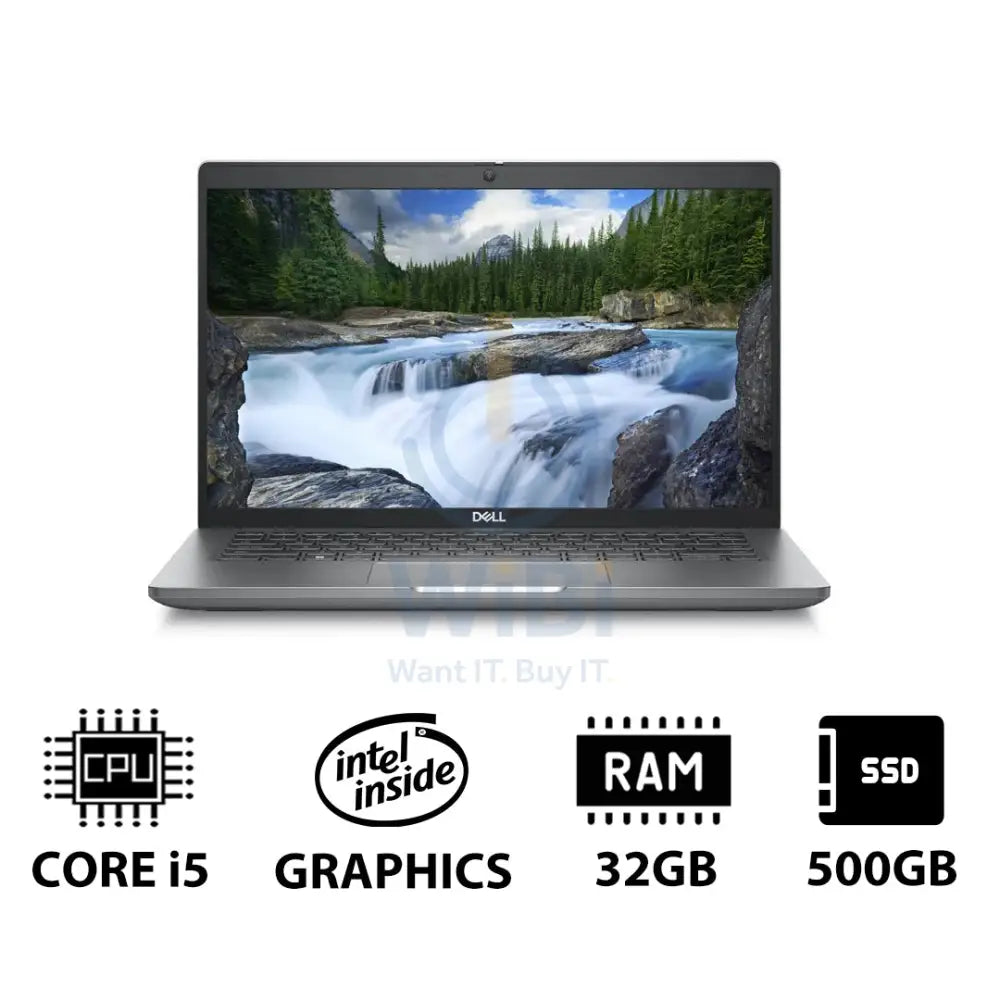 Dell Latitude 5440 - 14.0’’ FHD / i5 / 32GB / 500GB (NVMe M.2 SSD) / DOS (Without OS) / 1YW - Laptop Laptops
