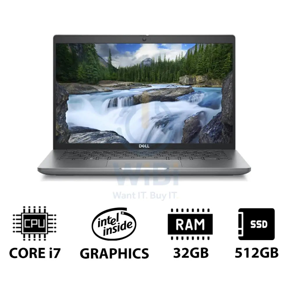 Dell Latitude 5440 - 14.0’’ FHD / i7 / 32GB / 512GB (NVMe M.2 SSD) / DOS (Without OS) / 1YW - Laptop Laptops