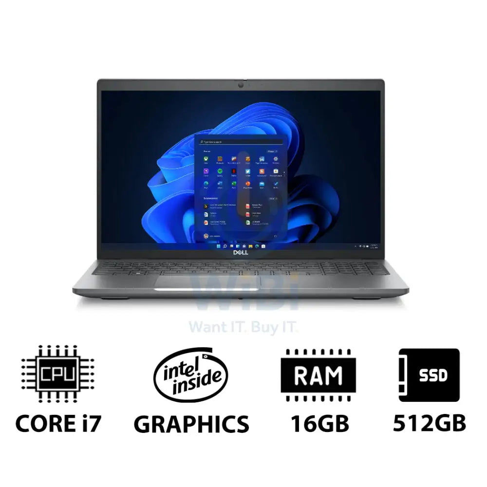 Dell Latitude 5540 - 15.6’’ FHD / i7 / 16GB / 512GB (NVMe M.2 SSD) / Win 11 Pro / 1YW - Laptop Laptops