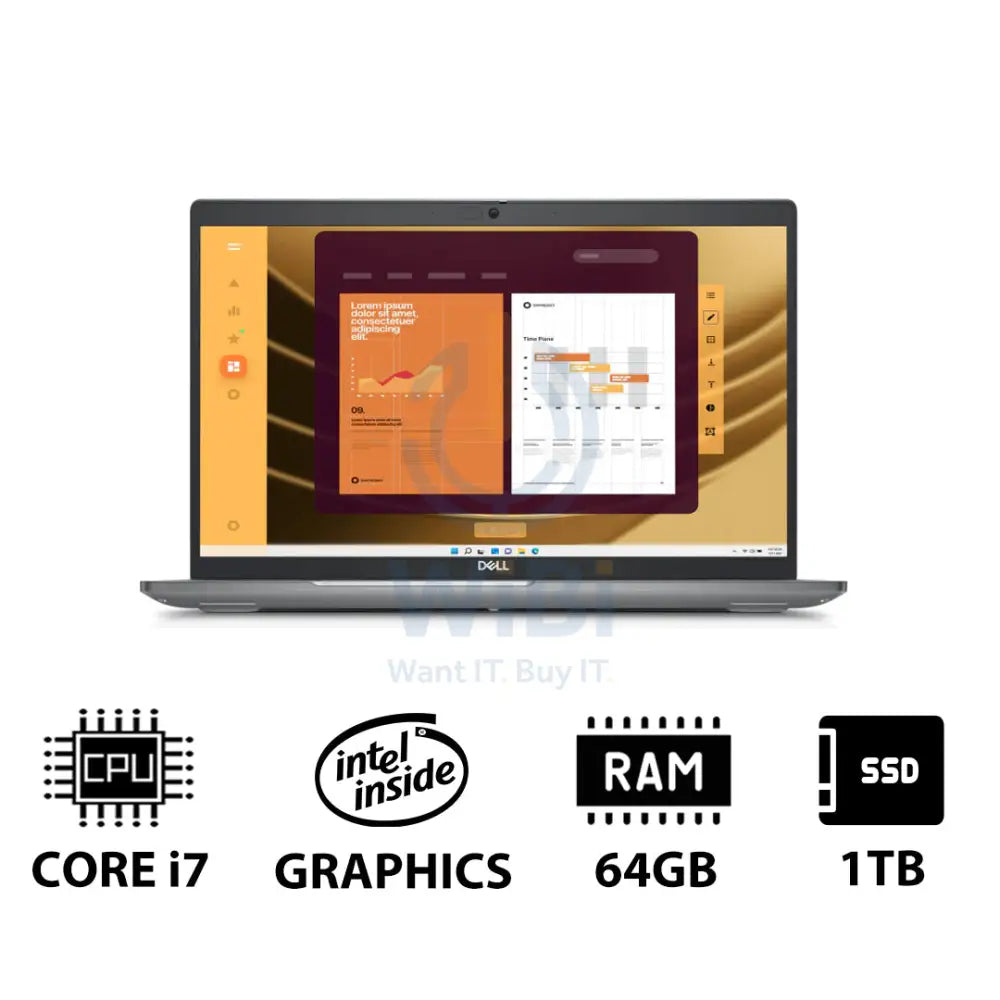 Dell Latitude 5550 - 15.6’’ FHD / i7 / 64GB / 1TB (NVMe M.2 SSD) / DOS (Without OS) / 1YW - Laptop Laptops