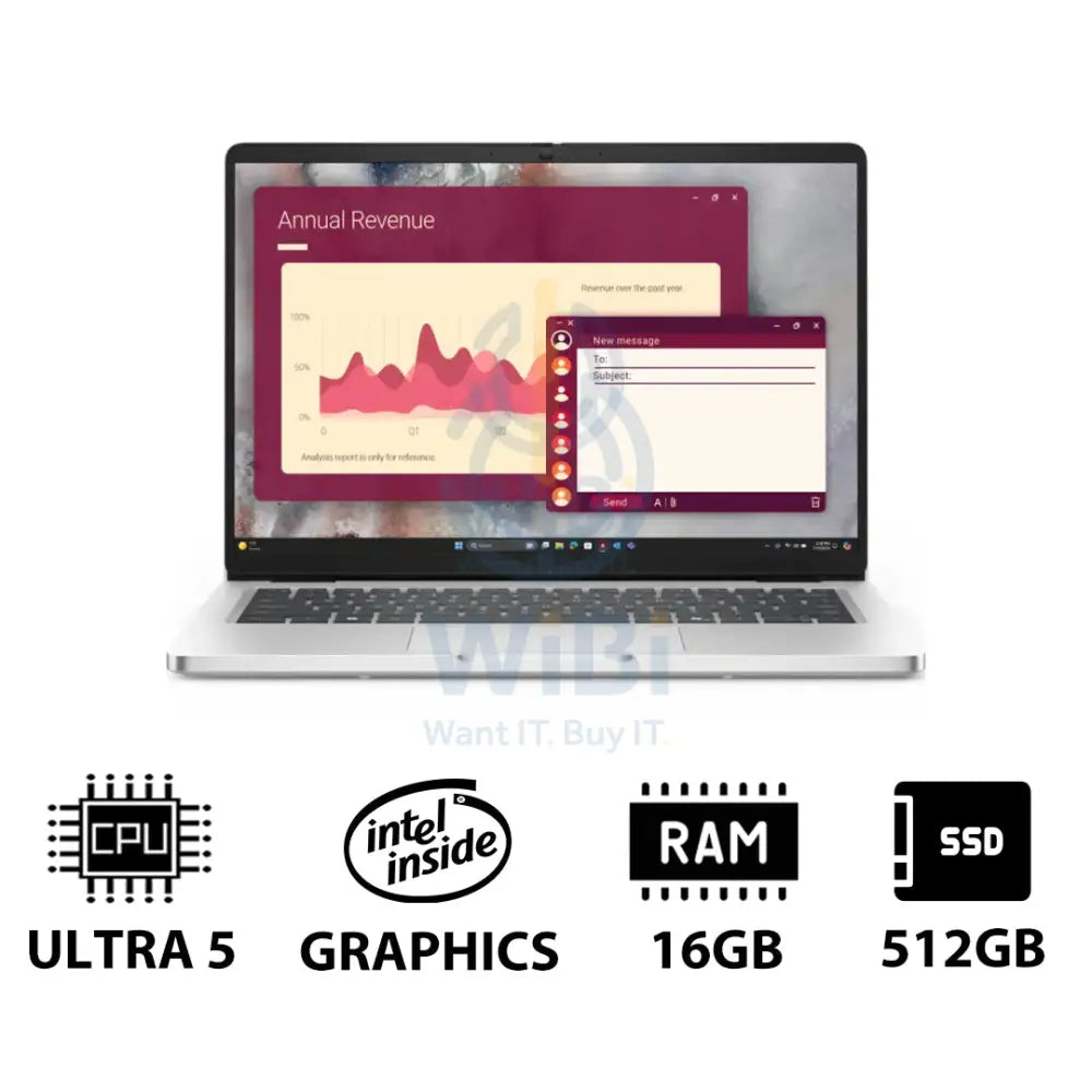 Dell Pro 14 - 14’’ FHD+ Non-Touch / Ultra 7 235U vPro / 16GB / 512GB (NVMe M.2 SSD) / DOS (Without OS) / 1YW - Laptop
