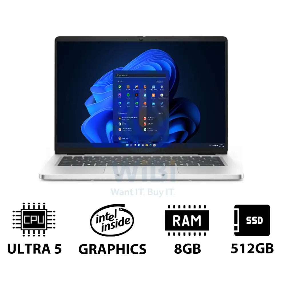 Dell Pro 14 - 14’’ FHD+ Non-Touch / Ultra 7 235U vPro / 8GB / 512GB (NVMe M.2 SSD) / Win 11 Pro / 1YW - Laptop Laptops