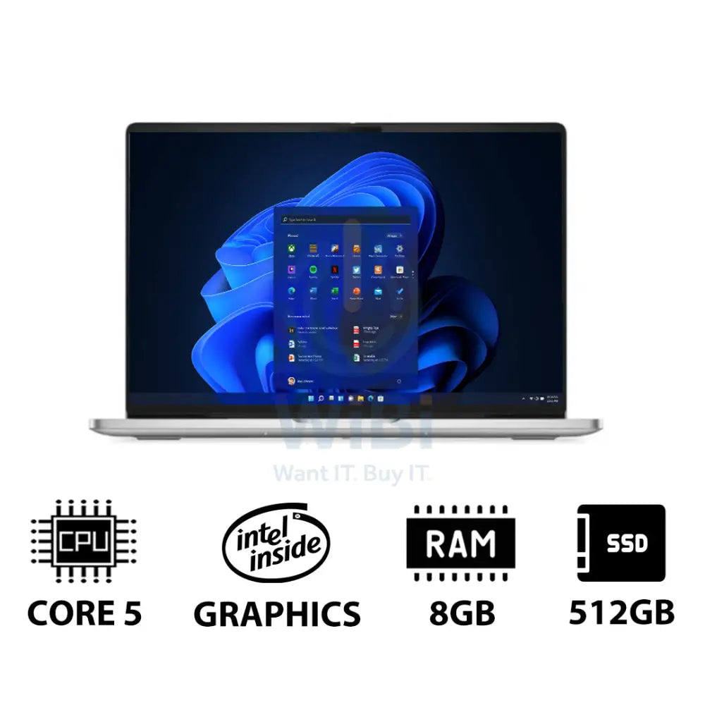 Dell Pro 16 PC16250 - 16’’ FHD+ Non-Touch / Core 5 120U / 8GB / 512GB (NVMe M.2 SSD) / Win 11 Pro / 1YW - Laptop Laptops
