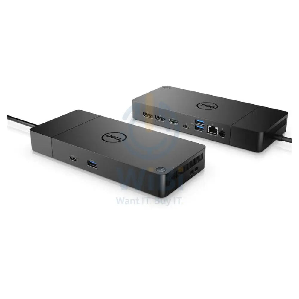 Dell WD19S Dock - 180 Watt / HDMI / DisplayPort / LAN / USB-C / USB 3.1 / Black - Docking Station