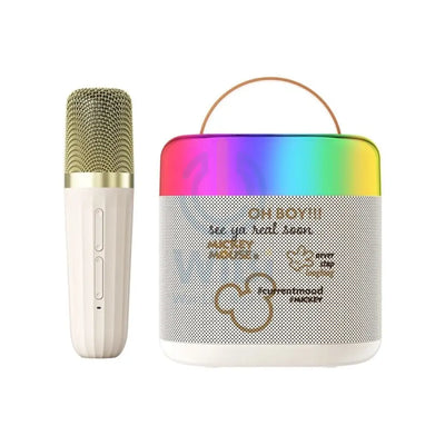 Disney K1 single Wireless karaoke Microphone And Speaker - Mickey Beige Accessories > Audio > Speakers