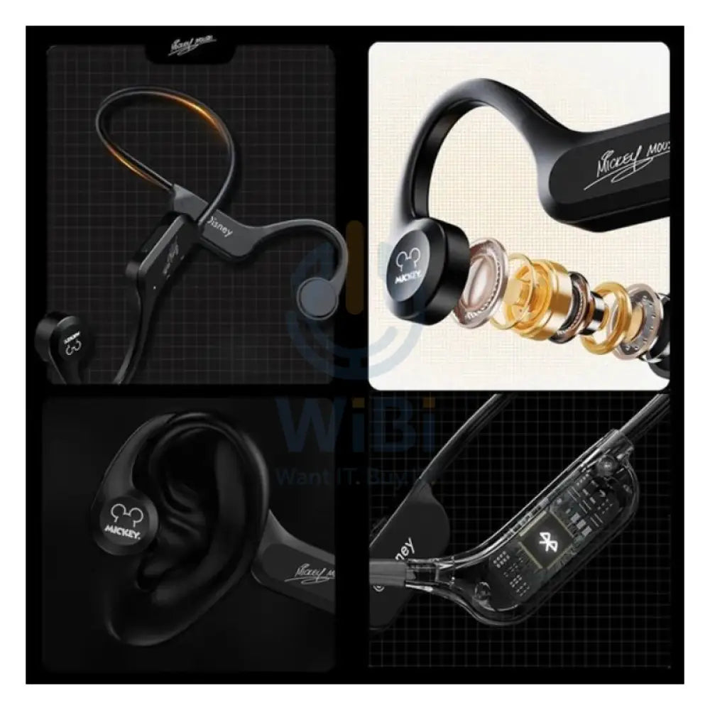 Disney QS-10 Bluetooth Wireless headphones - Mickey Black Accessories > Audio > Headphones