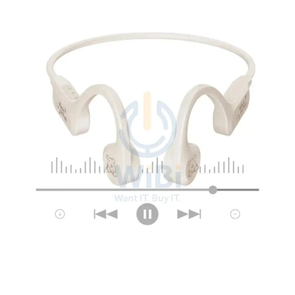 Disney QS-10 Bluetooth Wireless headphones - Winne Beige Accessories > Audio > Headphones