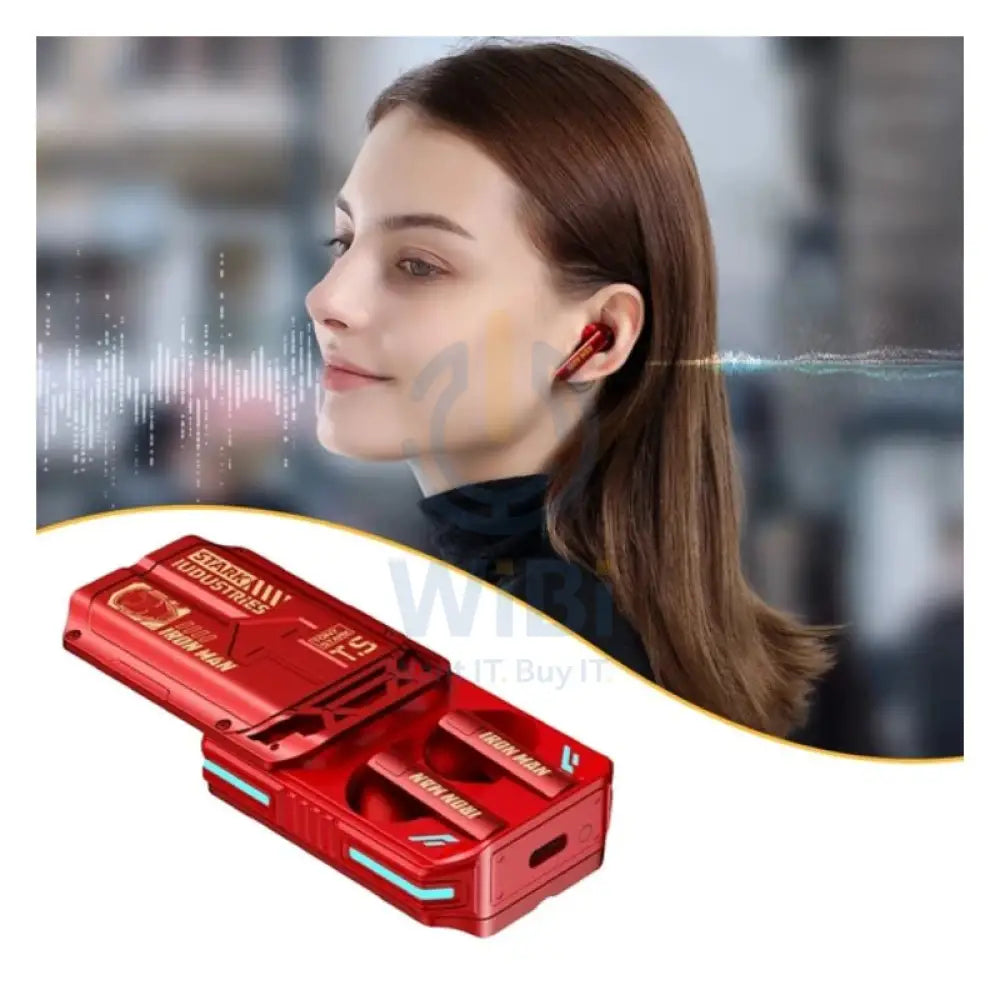 Disney QS-19 Bluetooth Wireless headphones - Ironman Red Accessories > Audio > Headphones