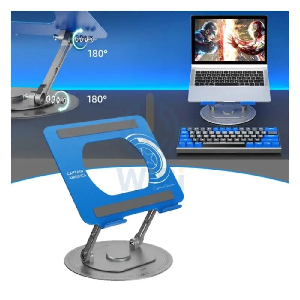 Disney QS-20 Rotating laptop stand - Captain American Blue Accessories > Other Laptop Accessories