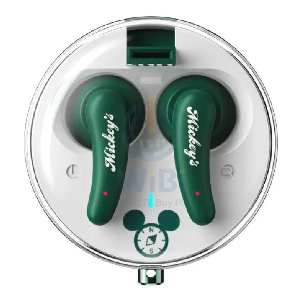 Disney QS-27 Bluetooth Wireless headphones - Mickey Green Accessories > Audio > Headphones