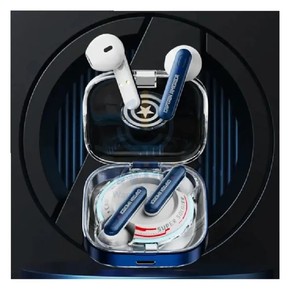 Disney QS-28 Bluetooth Wireless headphones - Captain American Blue Accessories > Audio > Headphones