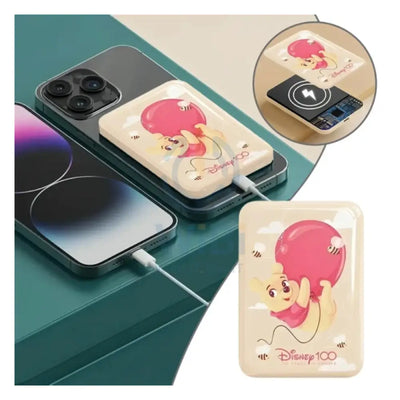 Disney QS-C02 100th anniversary Wireless Magnetic Power Bank - Winne Beige Accessories > Power Bank