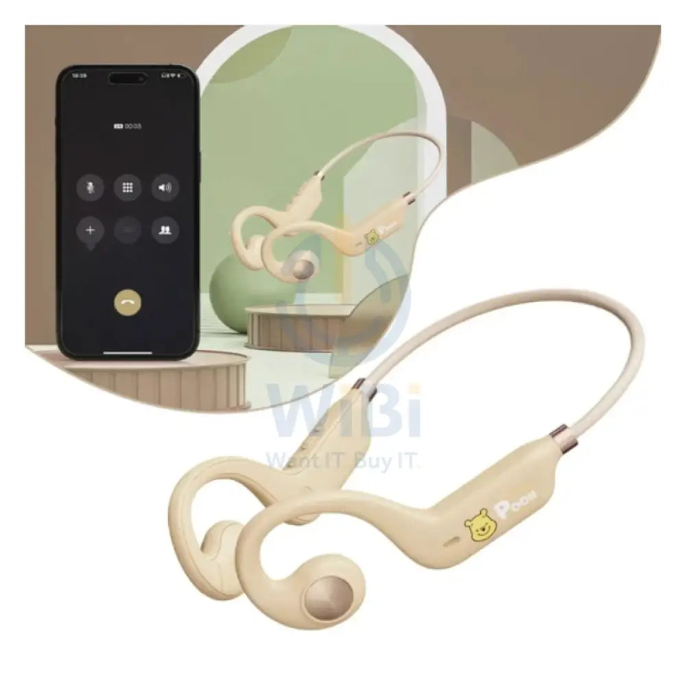 Disney QS-Q3 Bluetooth Wireless headphones - Winne Beige Accessories > Audio > Headphones