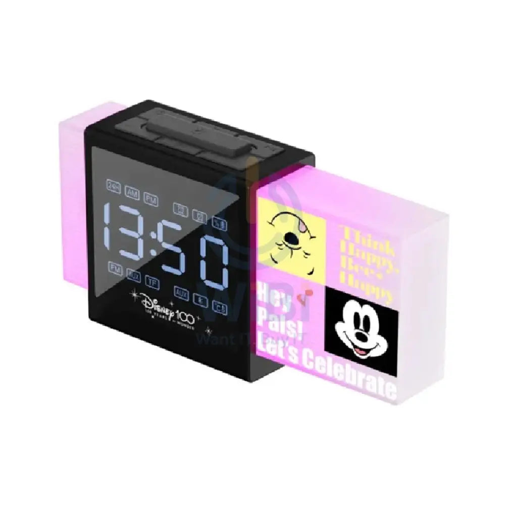Disney QS-S2 D100 Series Bluetooth Alarm Clock Speaker - Black Accessories > Audio > Speakers