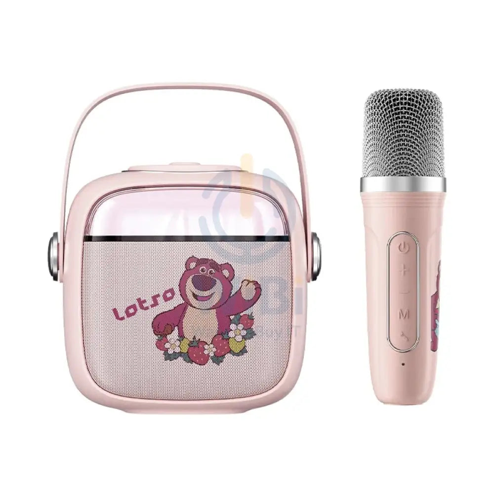 Disney QS-S3 Portable karaoke microphone speaker - Lotso Pink Accessories > Audio > Speakers