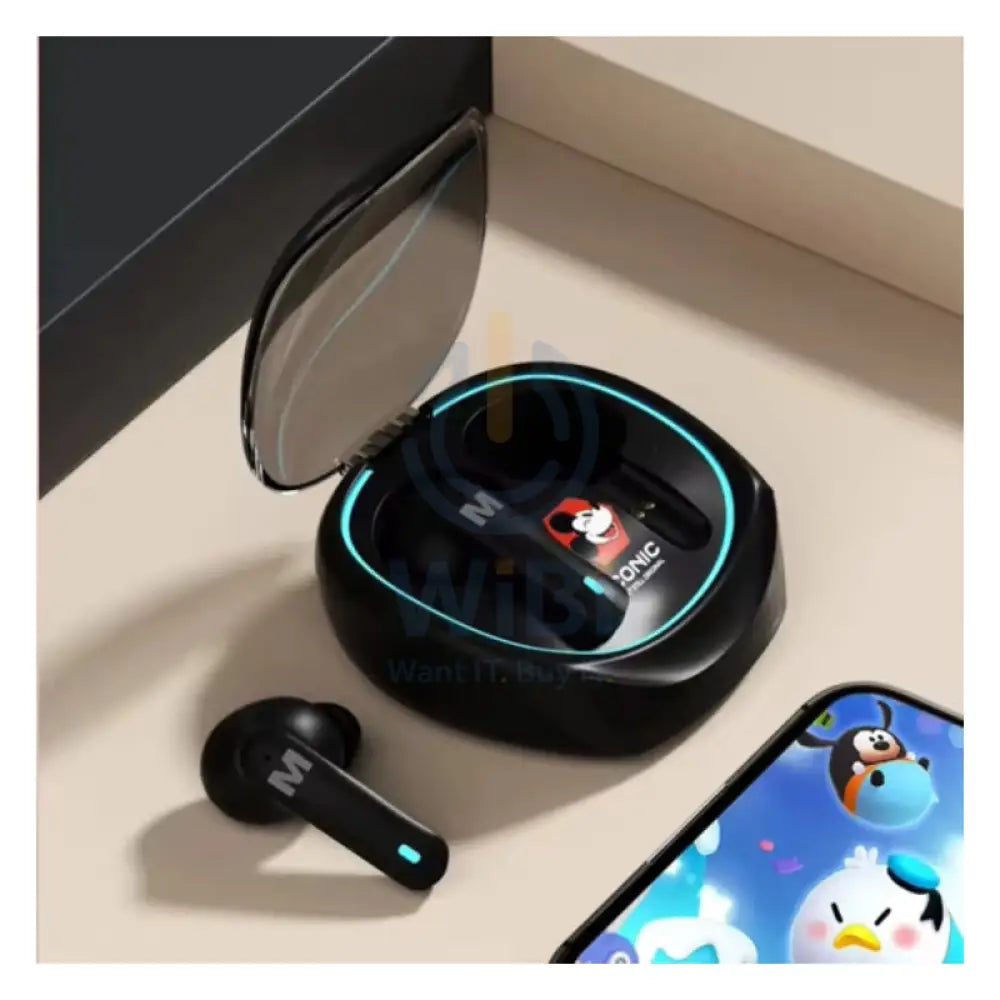 Disney QS-T2 Bluetooth Wireless headphones - Mickey Black Accessories > Audio > Headphones