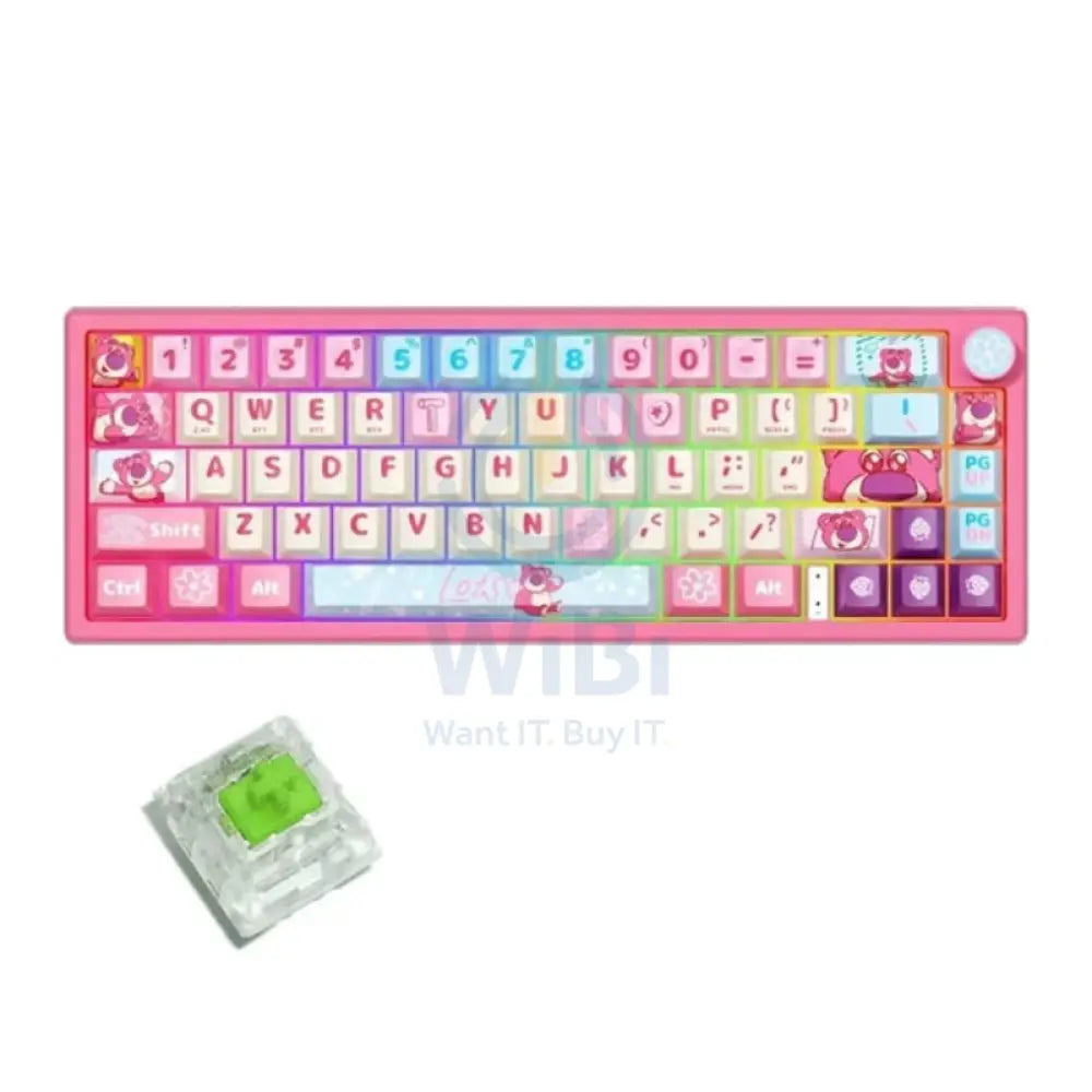 Disney QS-X66 Lotso Series Mechanical Keyboard - Green axis Accessories > Keyboard & Mouse